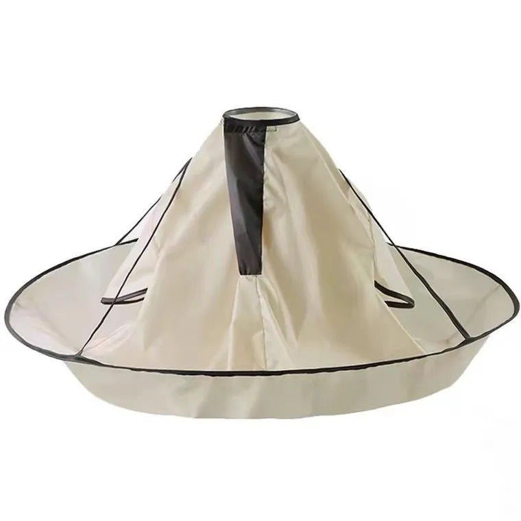 Waterproof Adult Hair Cutting Cloak Foldable Umbrella Cape Salon