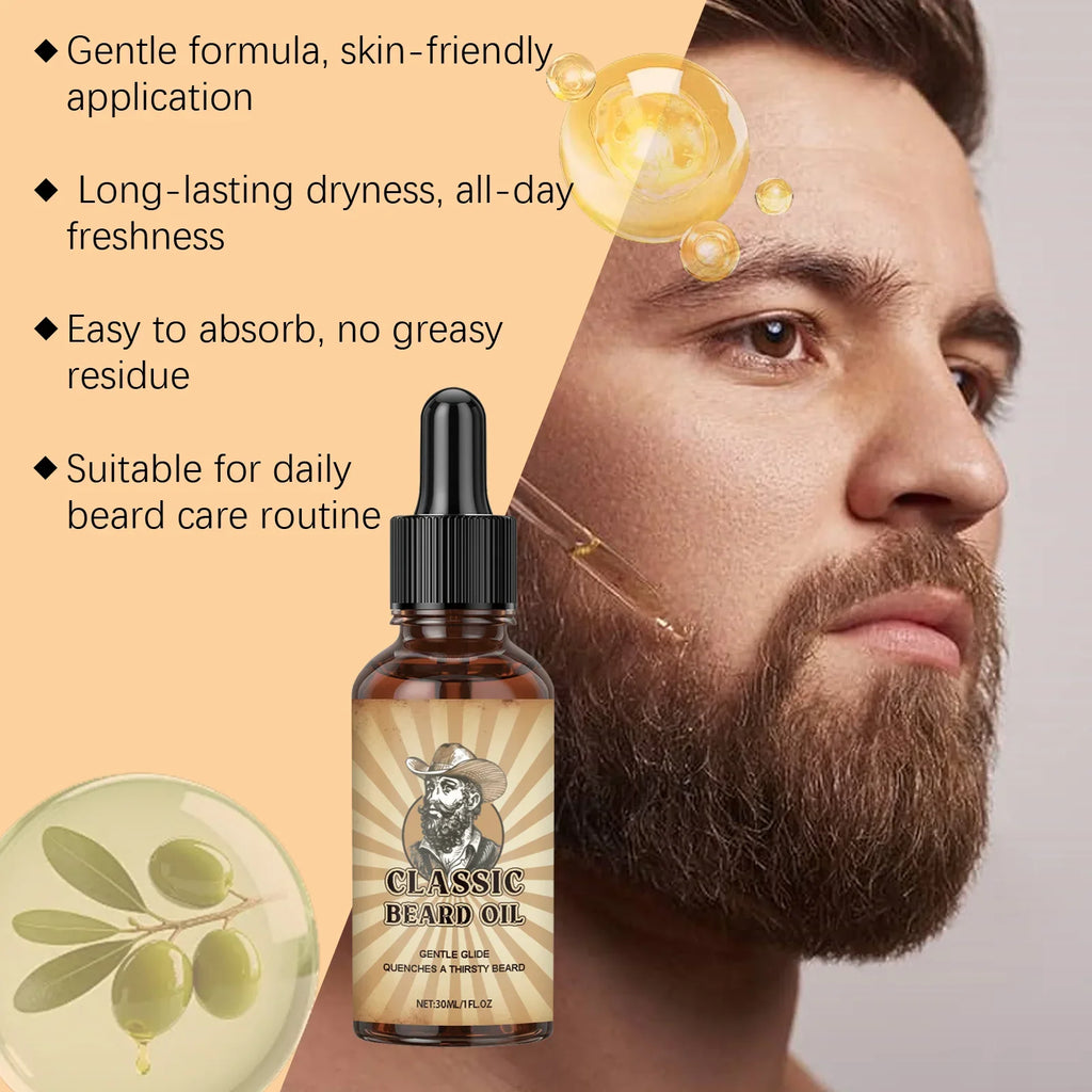 Men's Beard Oil – Argan & Mineral Oil Daily Moisturizer 30ml