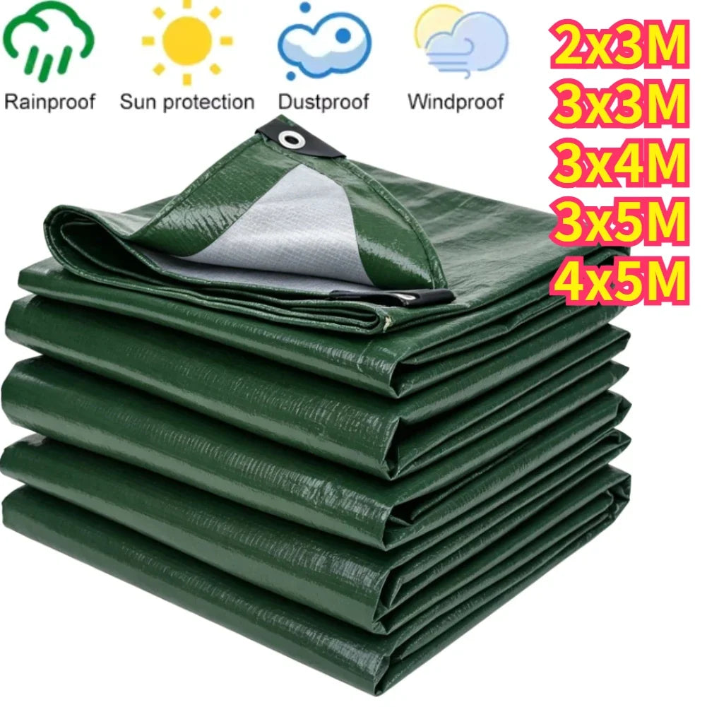 Heavy Duty Waterproof Tarp | UV Resistant PE Tarpaulin + Grommets