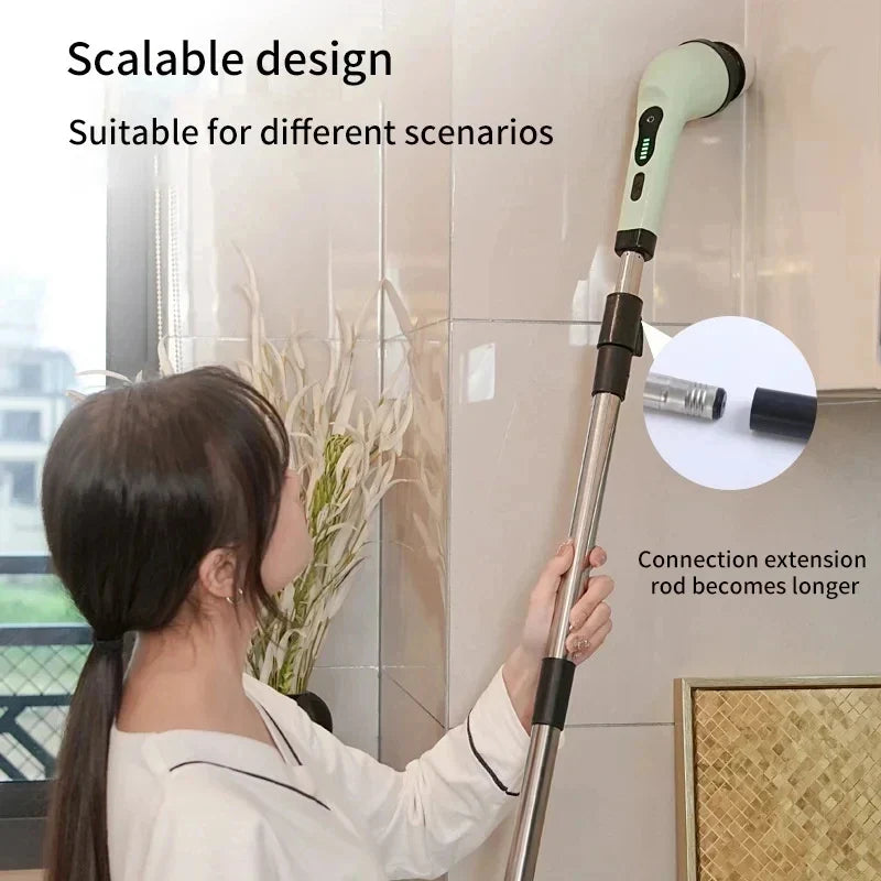 HOMEFISH 9-in-1 Electric Spin Scrubber | Kitchen & Bathroom