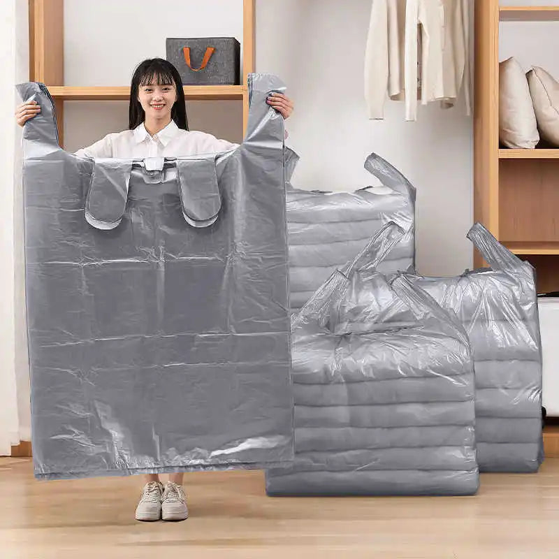10-Pack Waterproof XL Quilt & Clothing Storage Bags for Moving