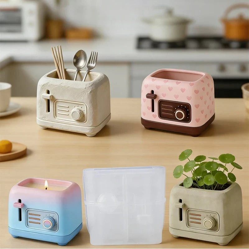 3D Bread Machine Silicone Mold DIY Candle Soap Making Mould Epoxy