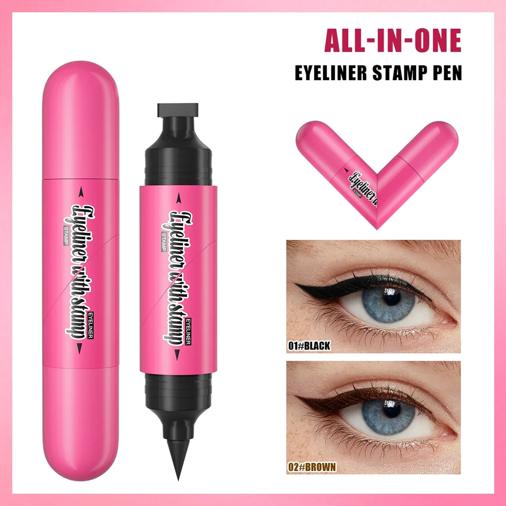 Hello Kiss Dual-Ended Stamp Liquid Eyeliner – Waterproof