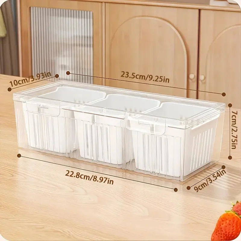 Compartment Bento Box Set – Transparent Food Storage Containers