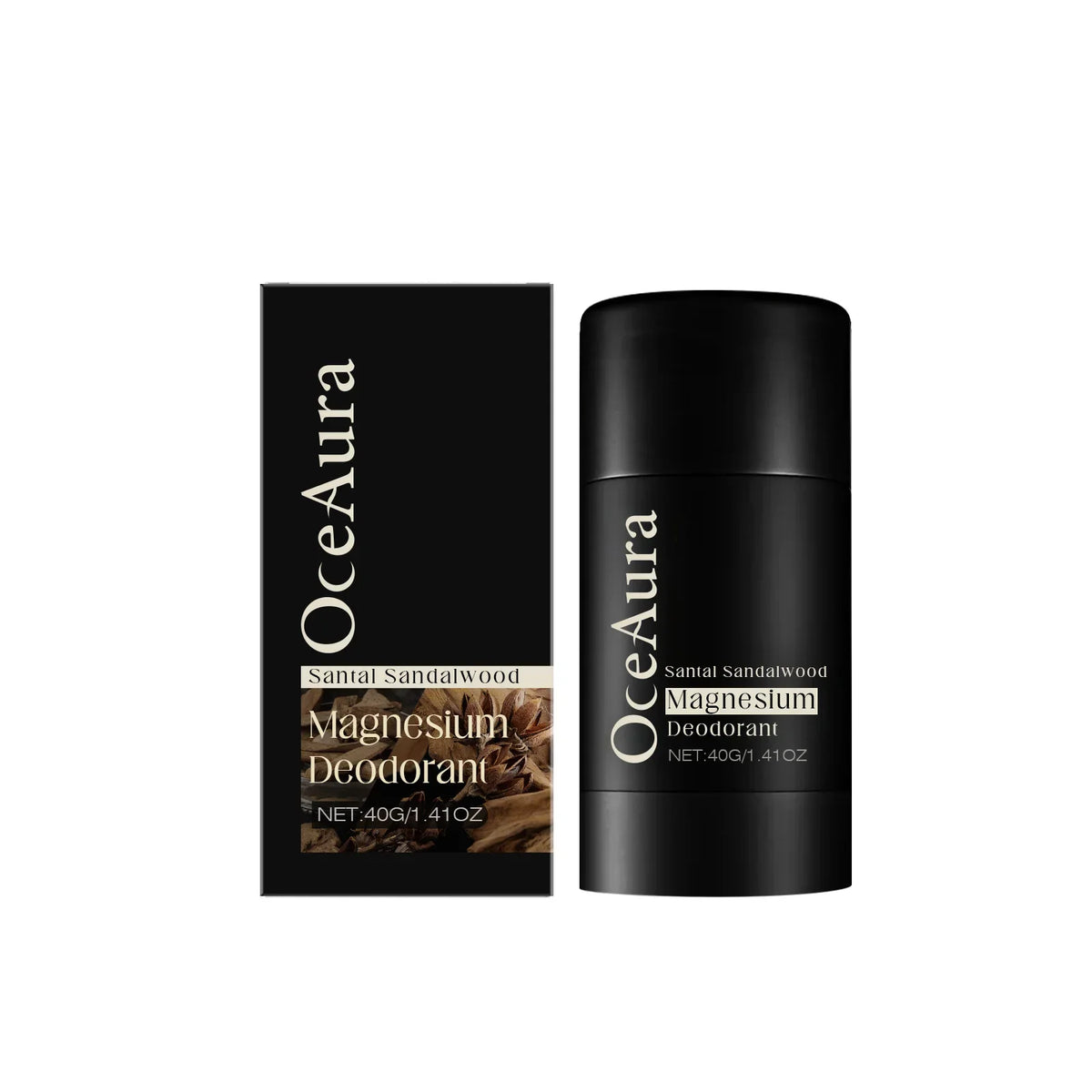 OceAura Sandalwood Deodorant Stick | Aluminum Free, 40g