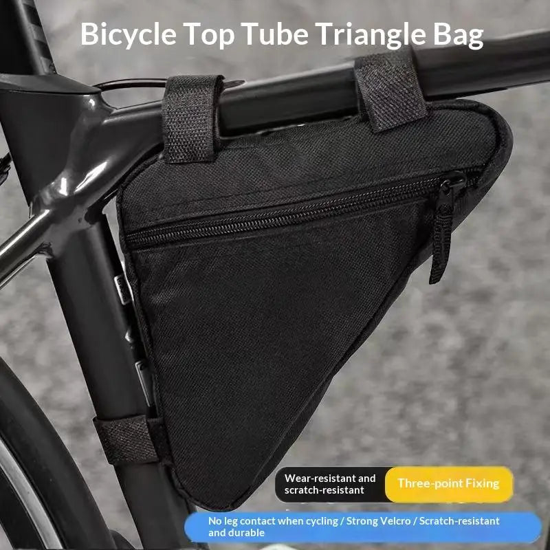 Bike Triangle Frame Bag – Bicycle Front Tube Storage Pouch