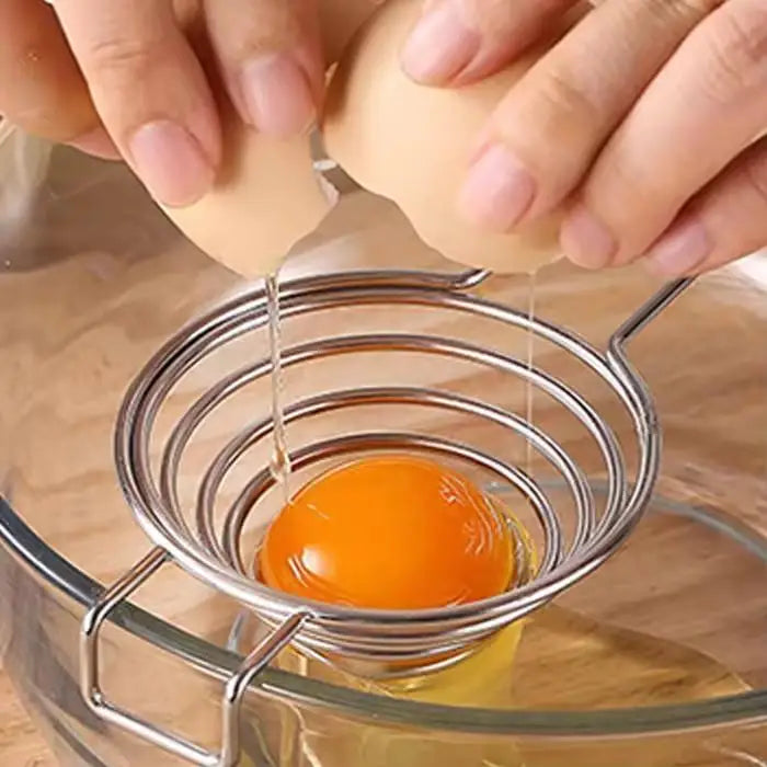 Stainless Steel Egg Separator & Spring Whisk | Kitchen Tools
