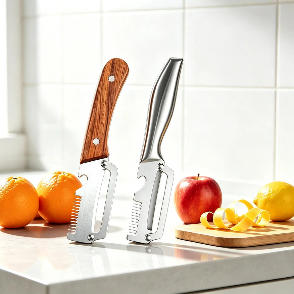 3-in-1 Stainless Steel Vegetable Peeler, Slicer & Shredder