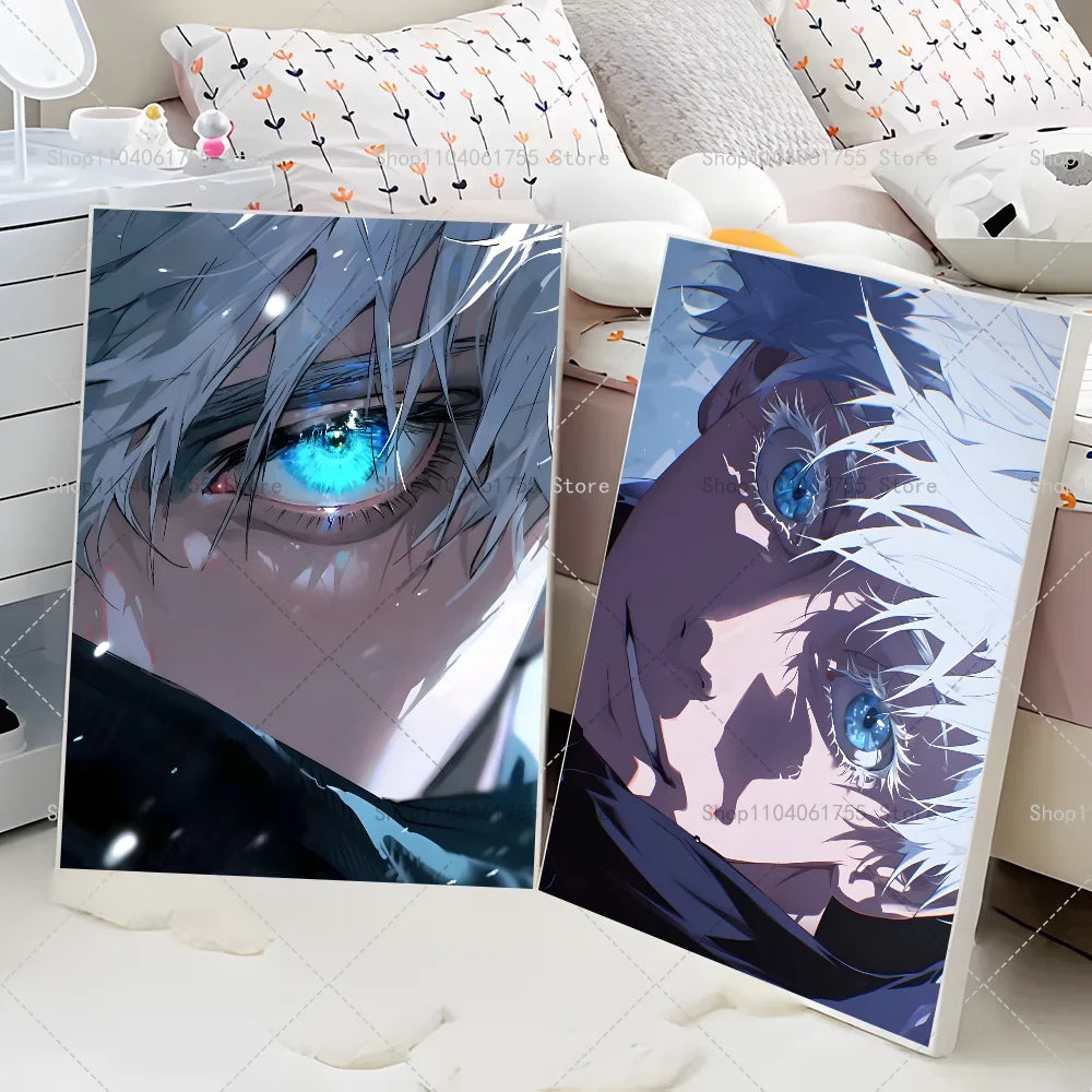 Anime Gojo Wall Poster – Self-Adhesive Waterproof Sticker Art