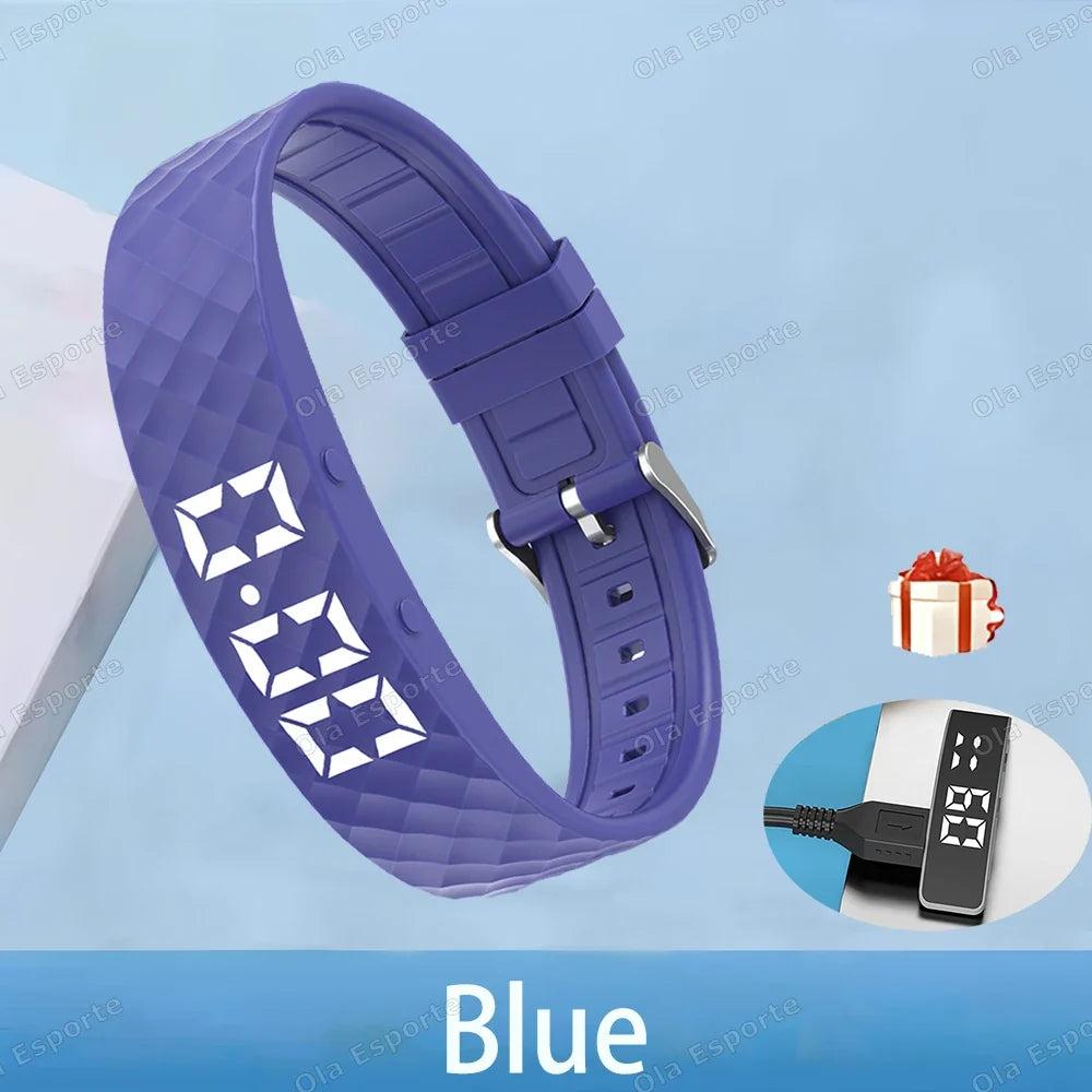 HW12 Vibrating Alarm Clock Smart Bracelet – Silent Wake-Up