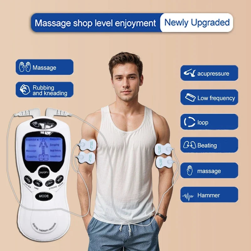 Portable Muscle Massager – 8 Modes & 15 Intensity Levels