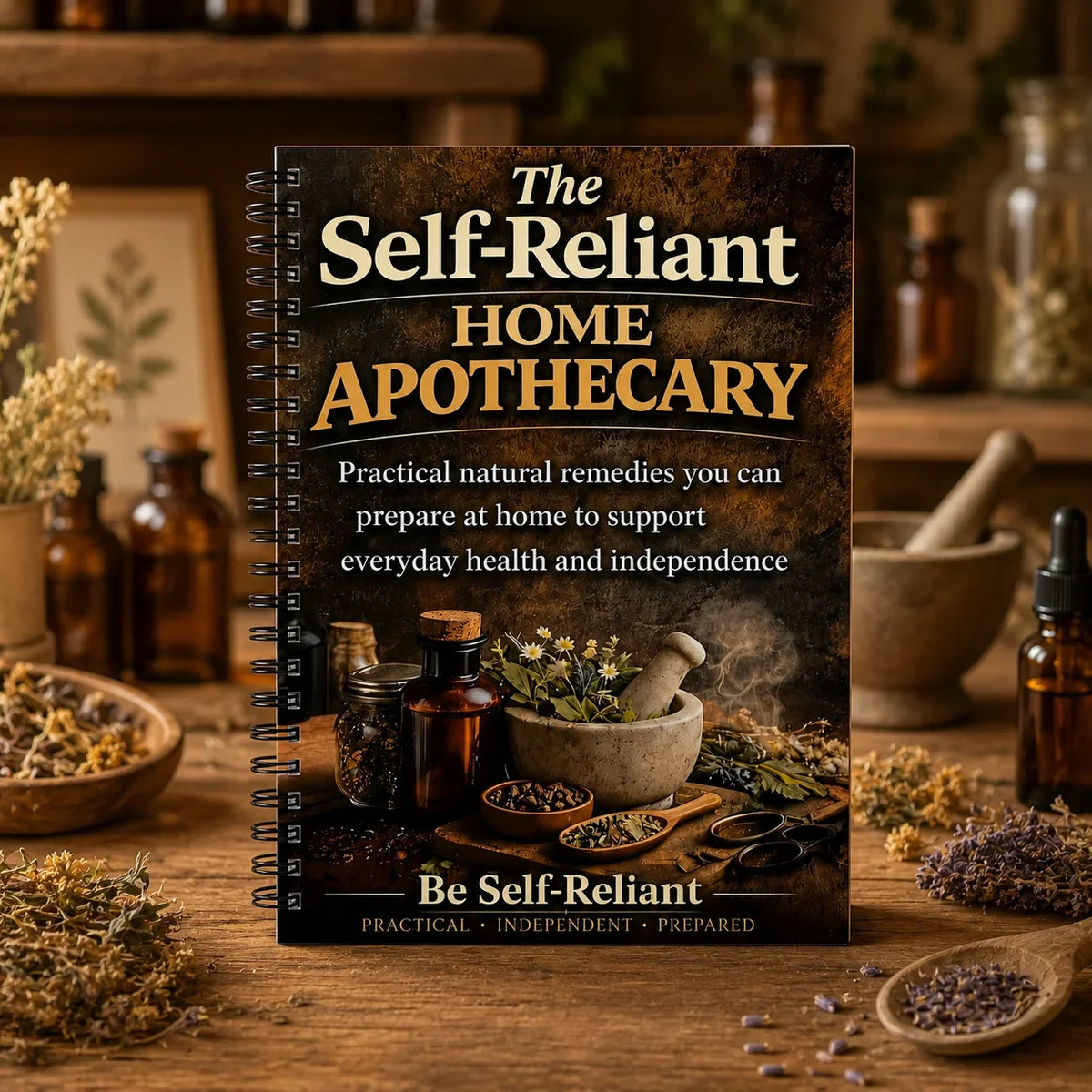 Self-reliant Home Apothecary Herbal Remedies Journal DIY Natural