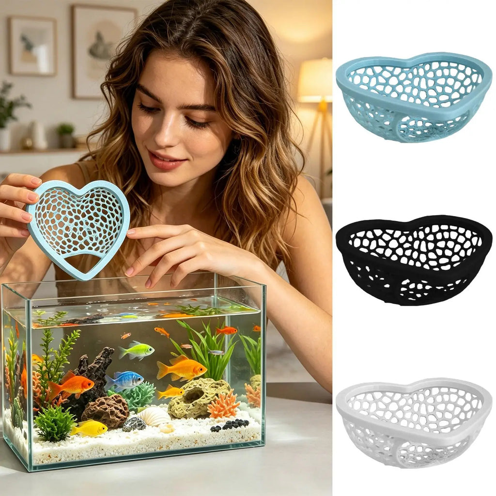 Heart Floating Betta Hide – Fish & Shrimp Cave Hammock