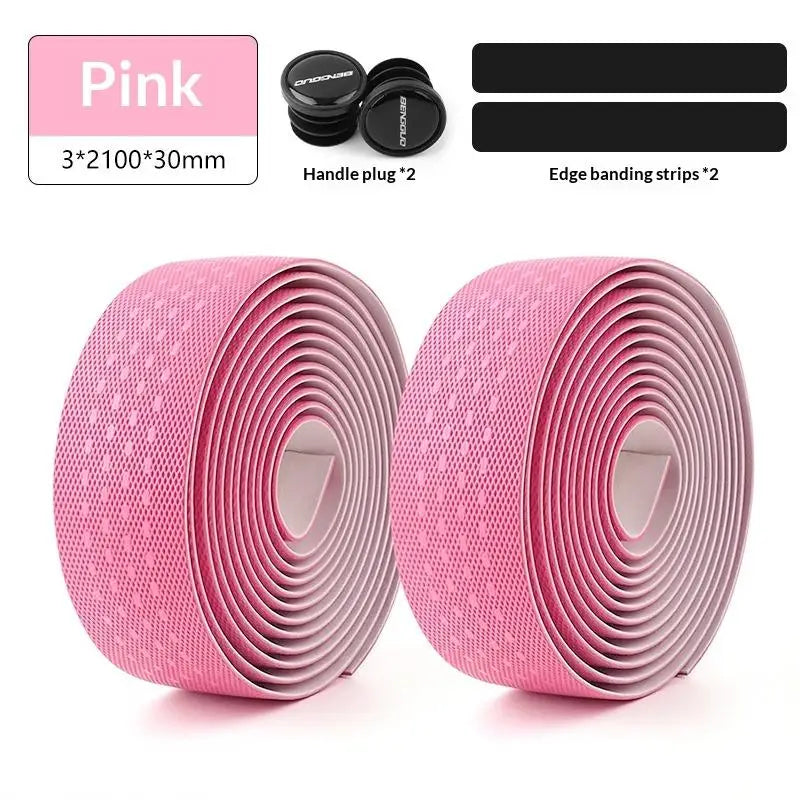 Road Bike Handlebar Tape – Anti-Slip Waterproof PU+EVA Bar Wrap