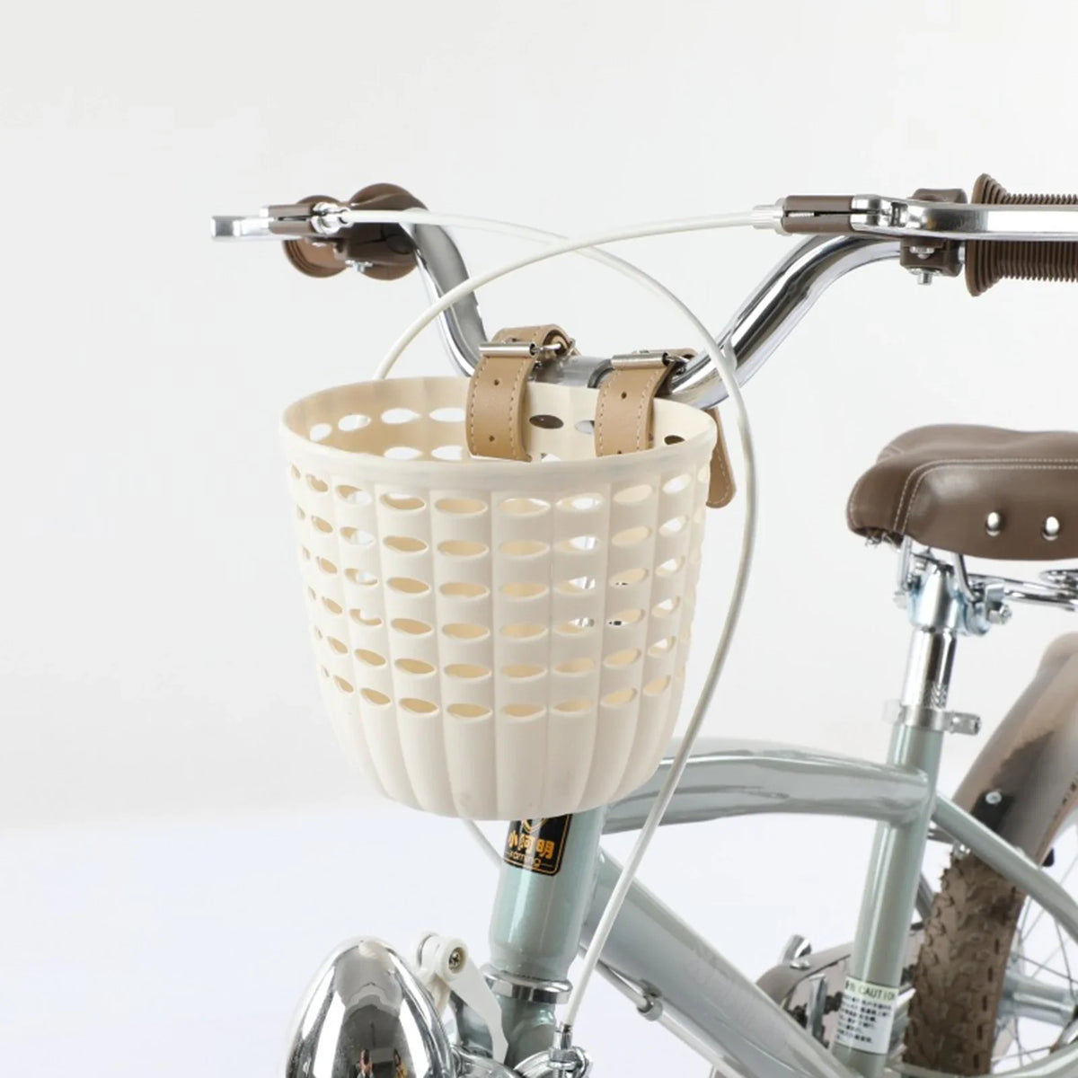 Kids' Plastic Bike Front Basket with Easy-Install Buckle