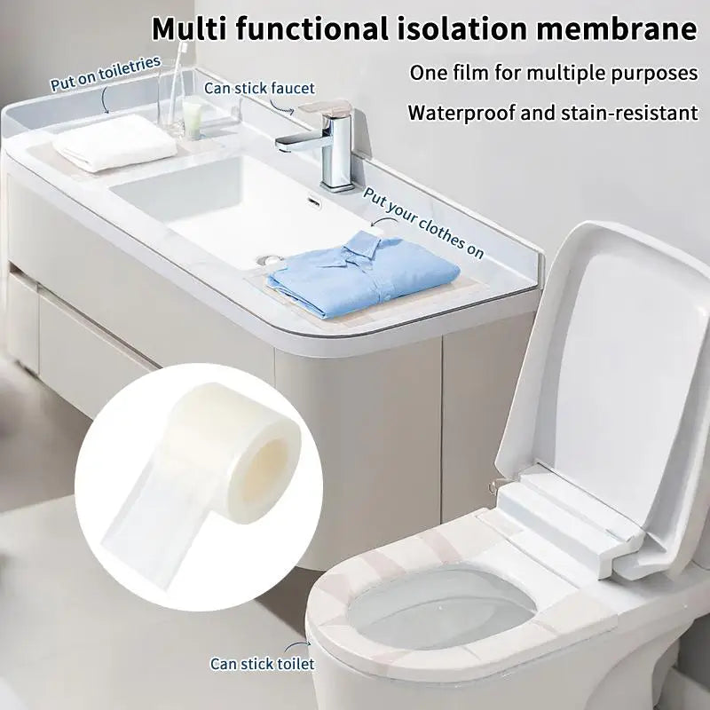 1roll Dirt-proof Isolation Membrane Tattoo Film Barrier Travel Toilet