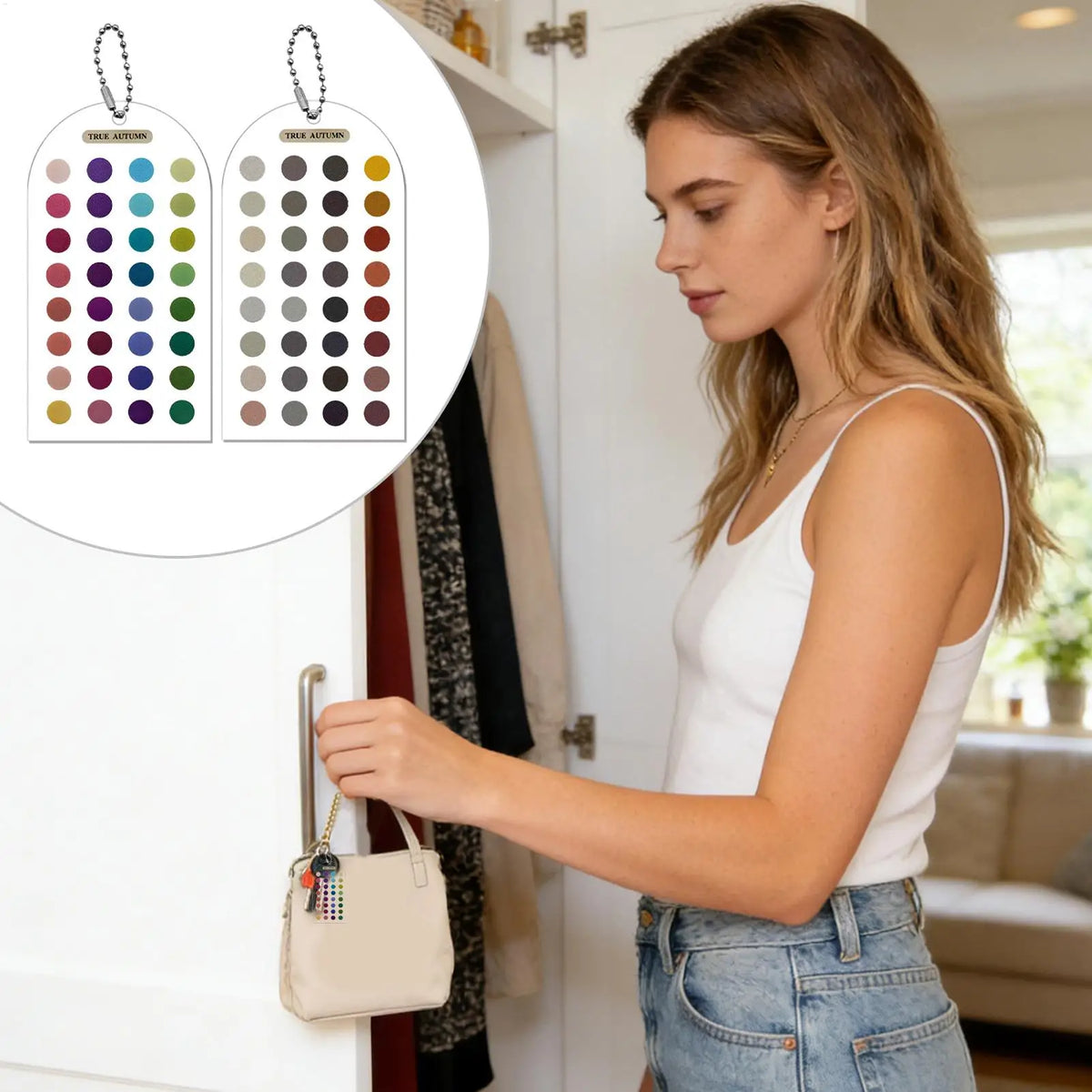 Color Analysis Cards – 12 Season Acrylic Palette Guide (2-Pack)