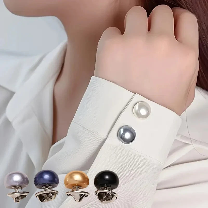 10pcs Pearl Button Pins – DIY Decorative Safety Pin Brooches