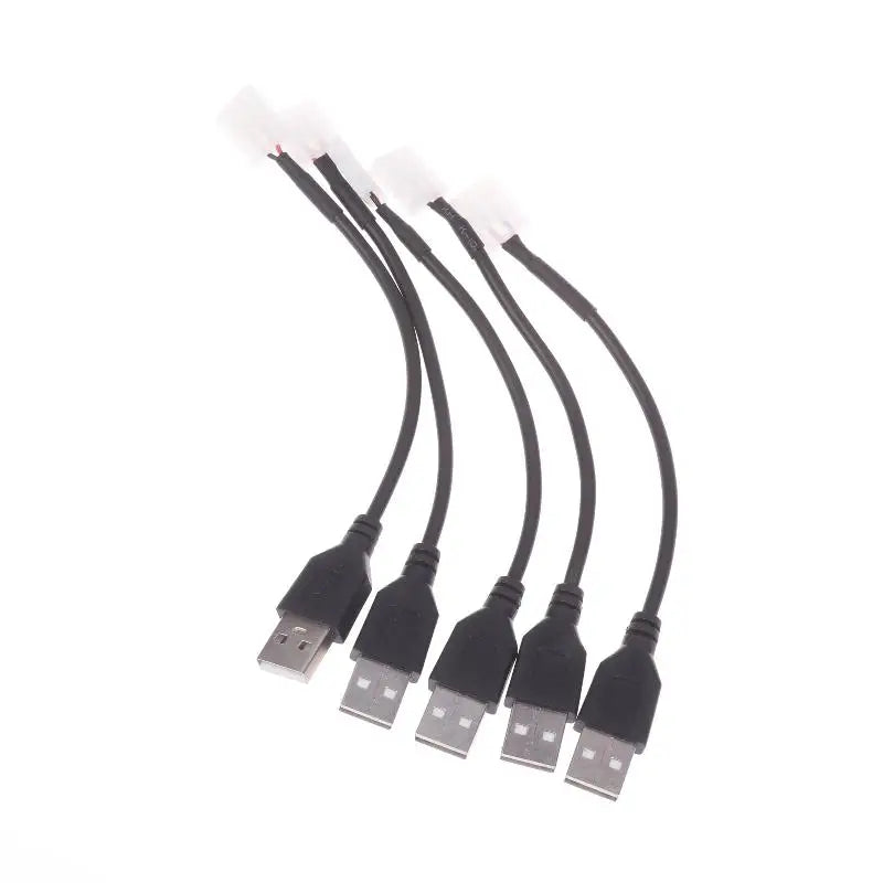 USB Cable Connector 2pin 8 Welding LED Strip Ribbon Light Adaptor DIY
