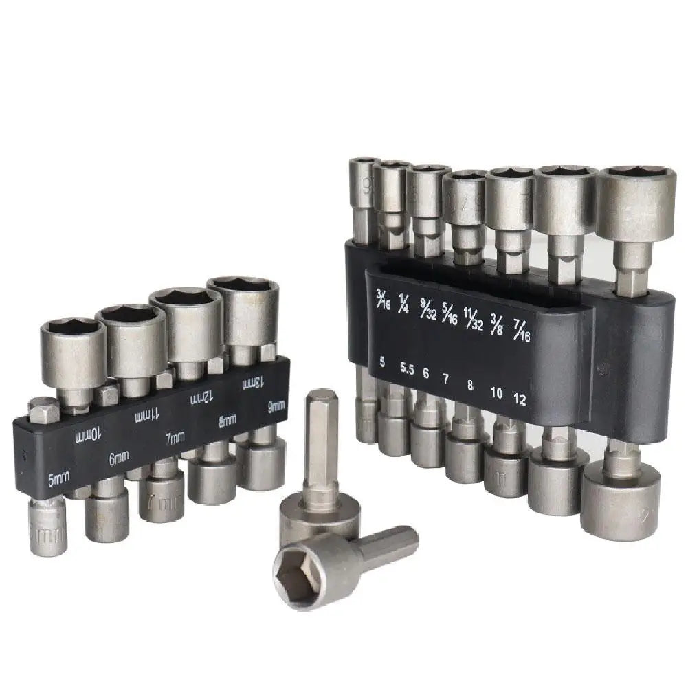 Hex Nut Driver Socket Set 9/14 Pc – CRV 5mm–13mm