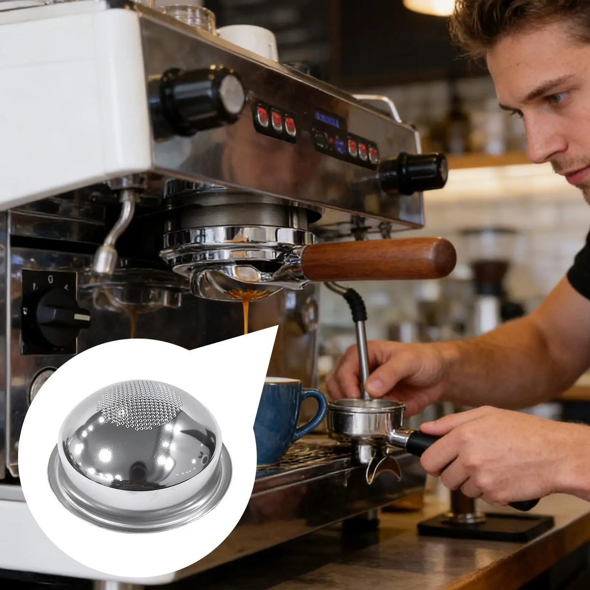 58mm Precision Portafilter Basket | Even Extraction Filter