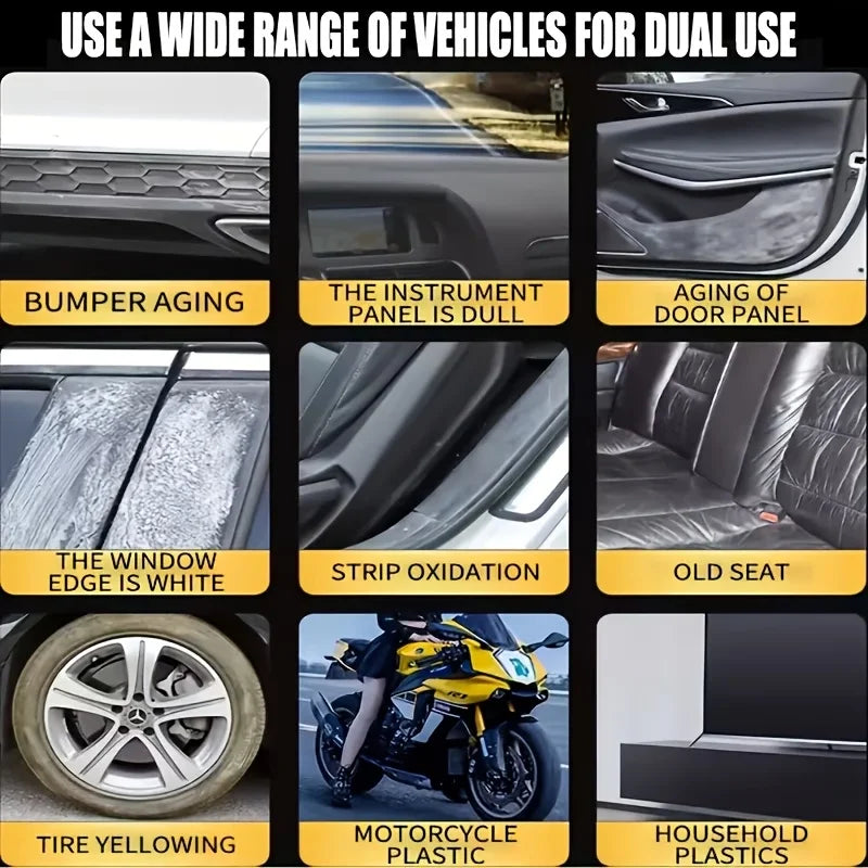 Wash-Free Foam Car Cleaner Spray – Interior & Exterior Restore