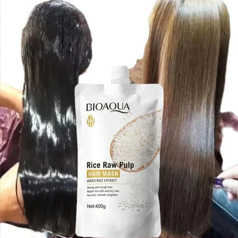 Rice Puree Hair Mask – Deep Conditioning for Frizz-Free Hair