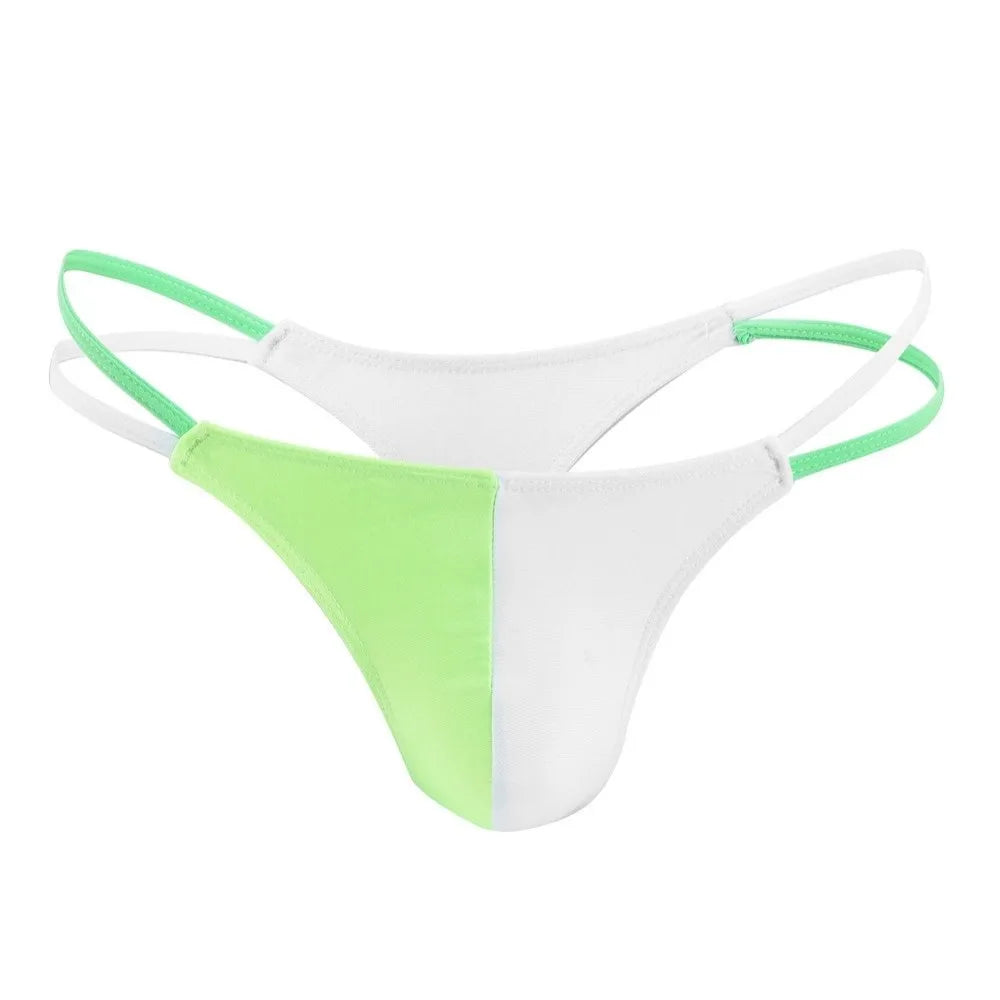 Men's Ice Silk Thong Underwear – Breathable Low Waist T-Back