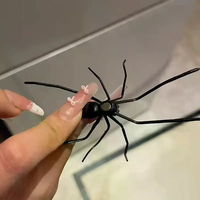 Glow In The Dark Spider Fridge Magnet | Halloween Prank Decor
