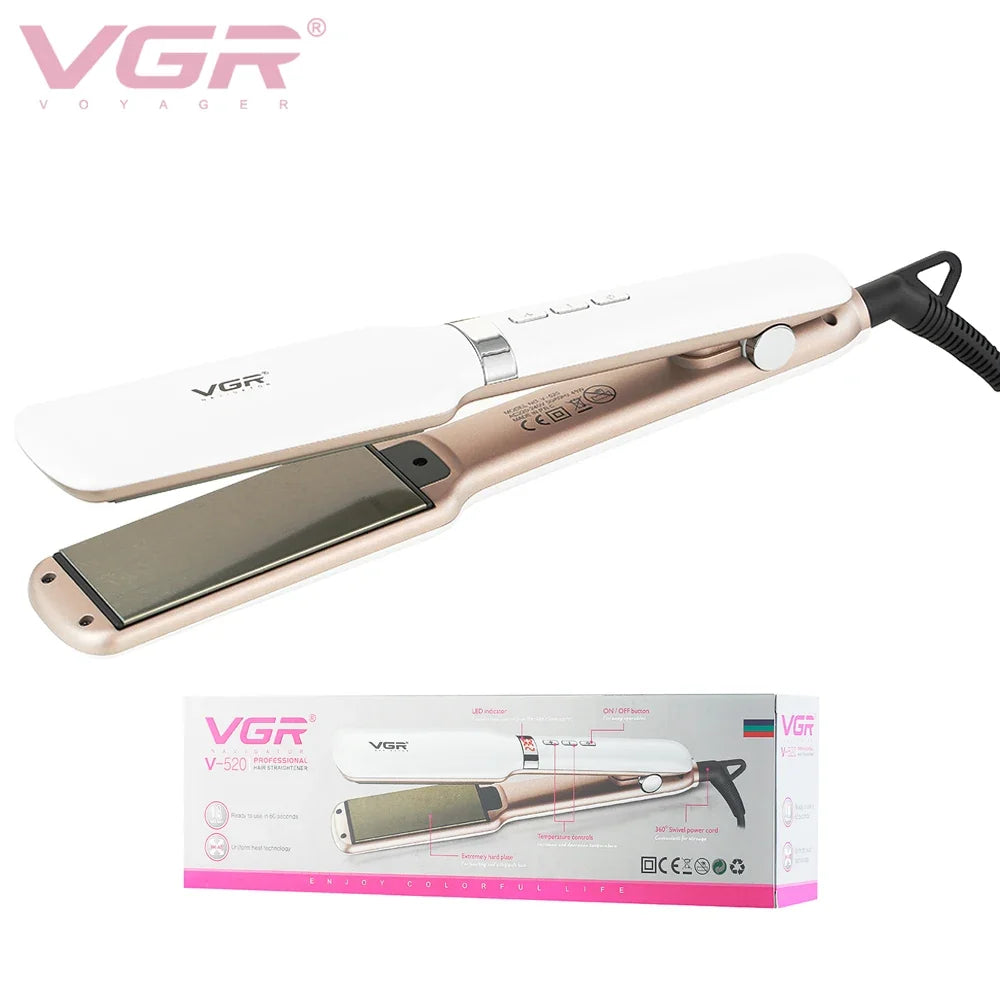 VGR V-520 Adjustable Hair Straightener & Curler | 140–230°C