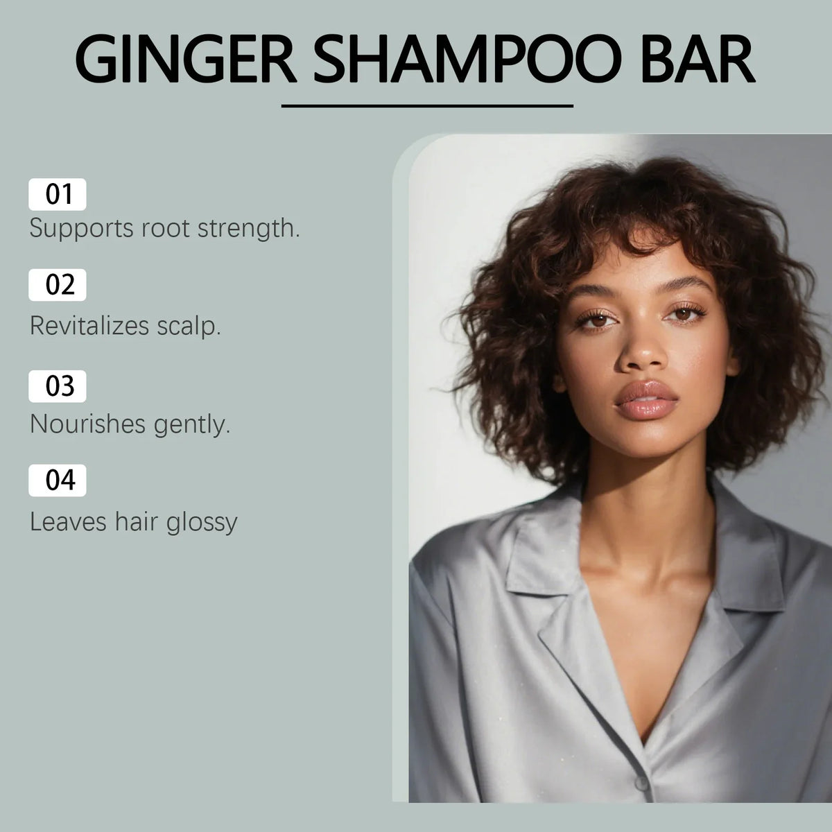 Gleamxi Ginger Shampoo Bar | Hair Growth & Anti Hair Loss