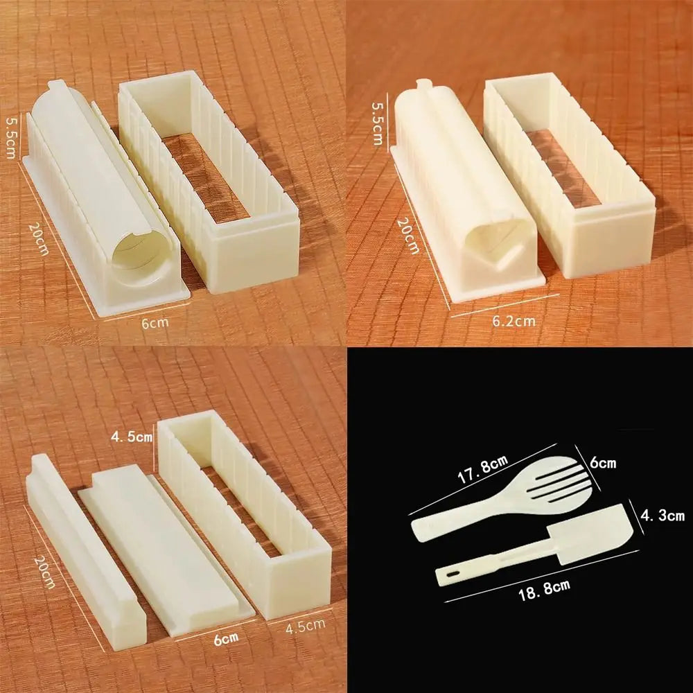 Plastic Sushi Maker Equipment Anti-stick Round Square Heart-shaped