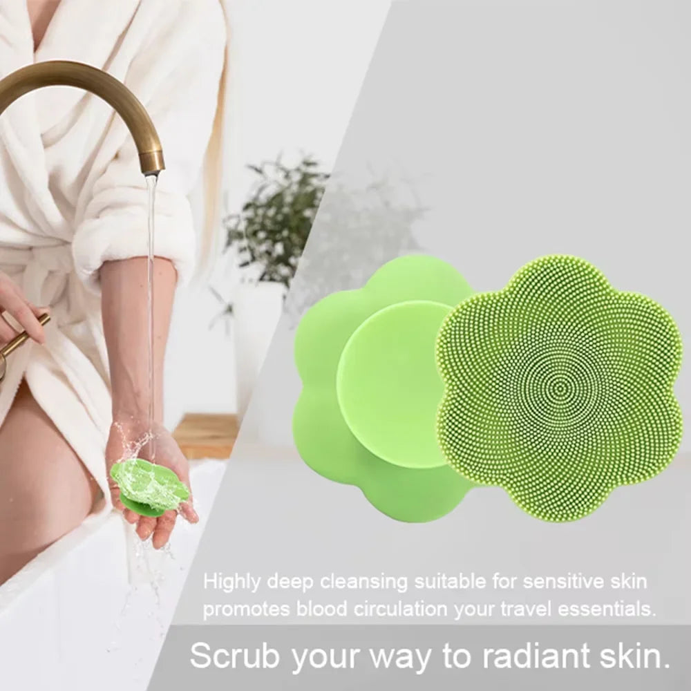 Silicone Exfoliating Shower Brush – Body & Scalp Massager