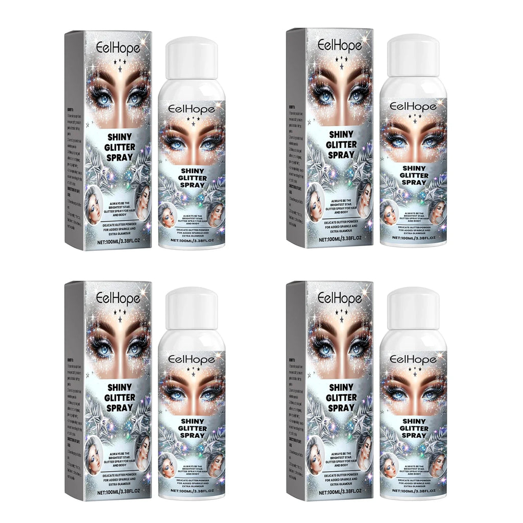 Eelhope Body Glitter Spray – Shimmer Highlighter for Face & Hair