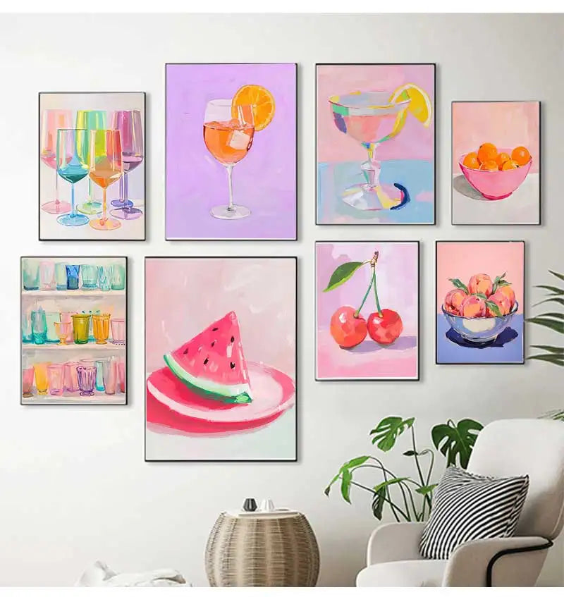 Popsicle Canvas Wall Art Print | Kitchen & Dining Room Decor