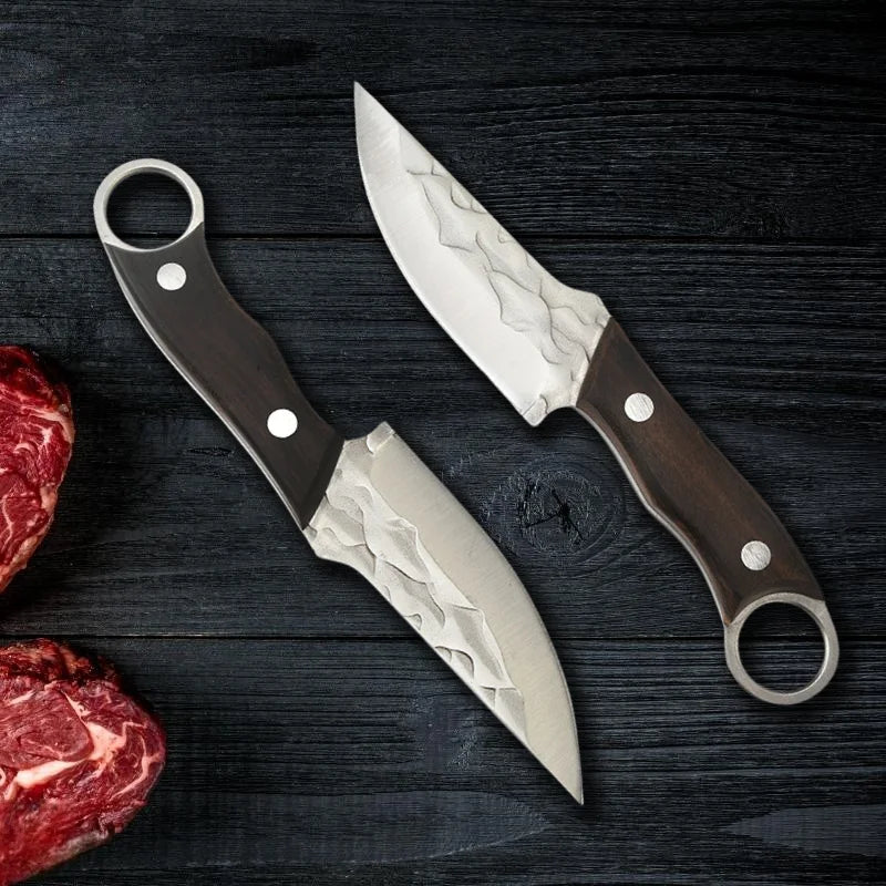 Serbian Boning Knife – Stainless Steel Chef Knife Wood Handle