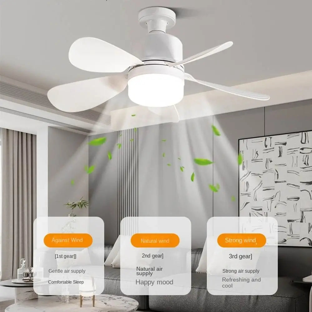 Ceiling Fan with Light & Remote | E27 Socket Dimmable 30W