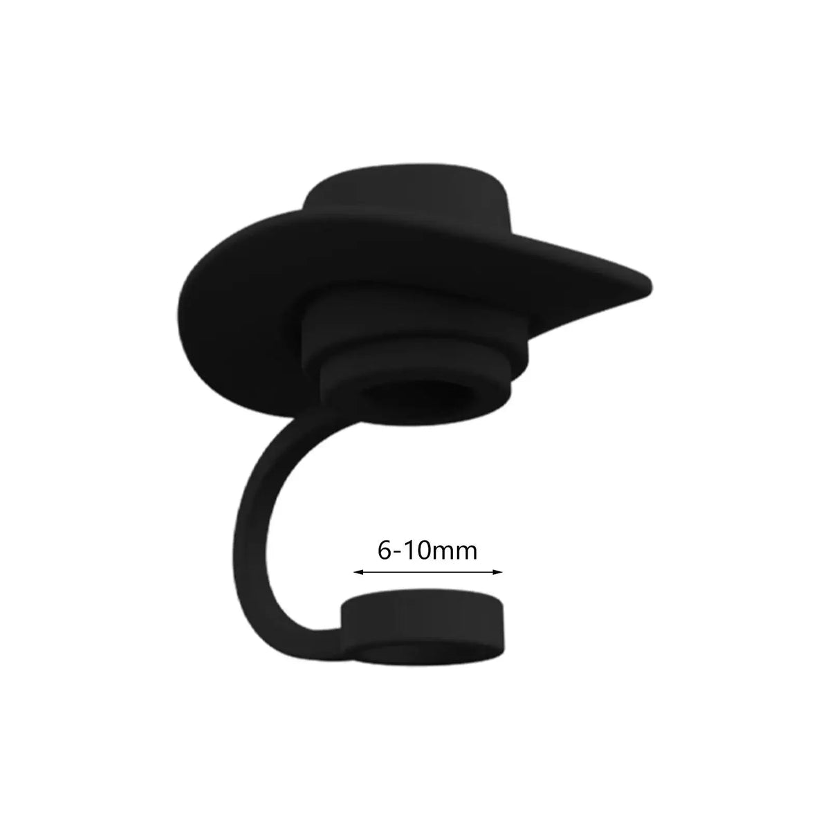 4 Straw Covers Cap Novelty Sturdy Toppers Reusable Cowboy Hat Shaped