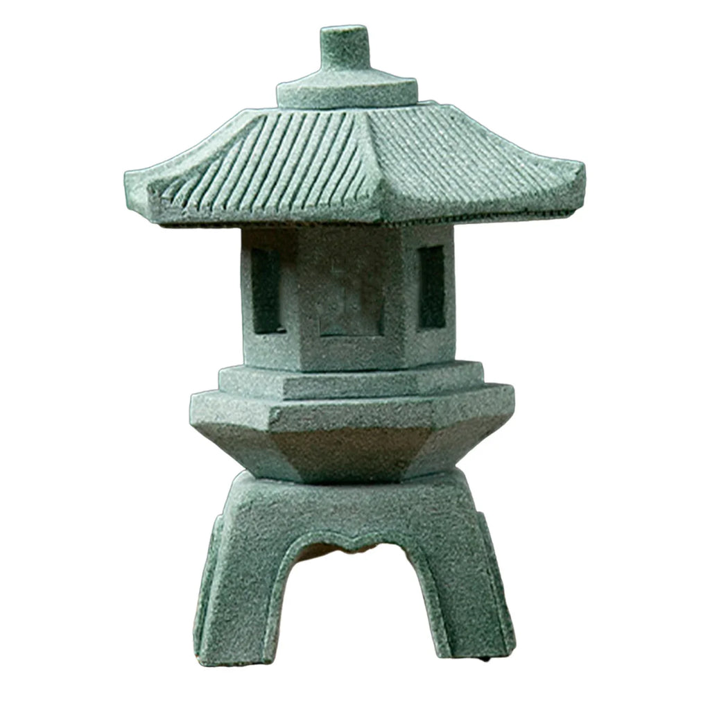 Asian Lantern & Pagoda Miniature Garden Statues | Set of 4