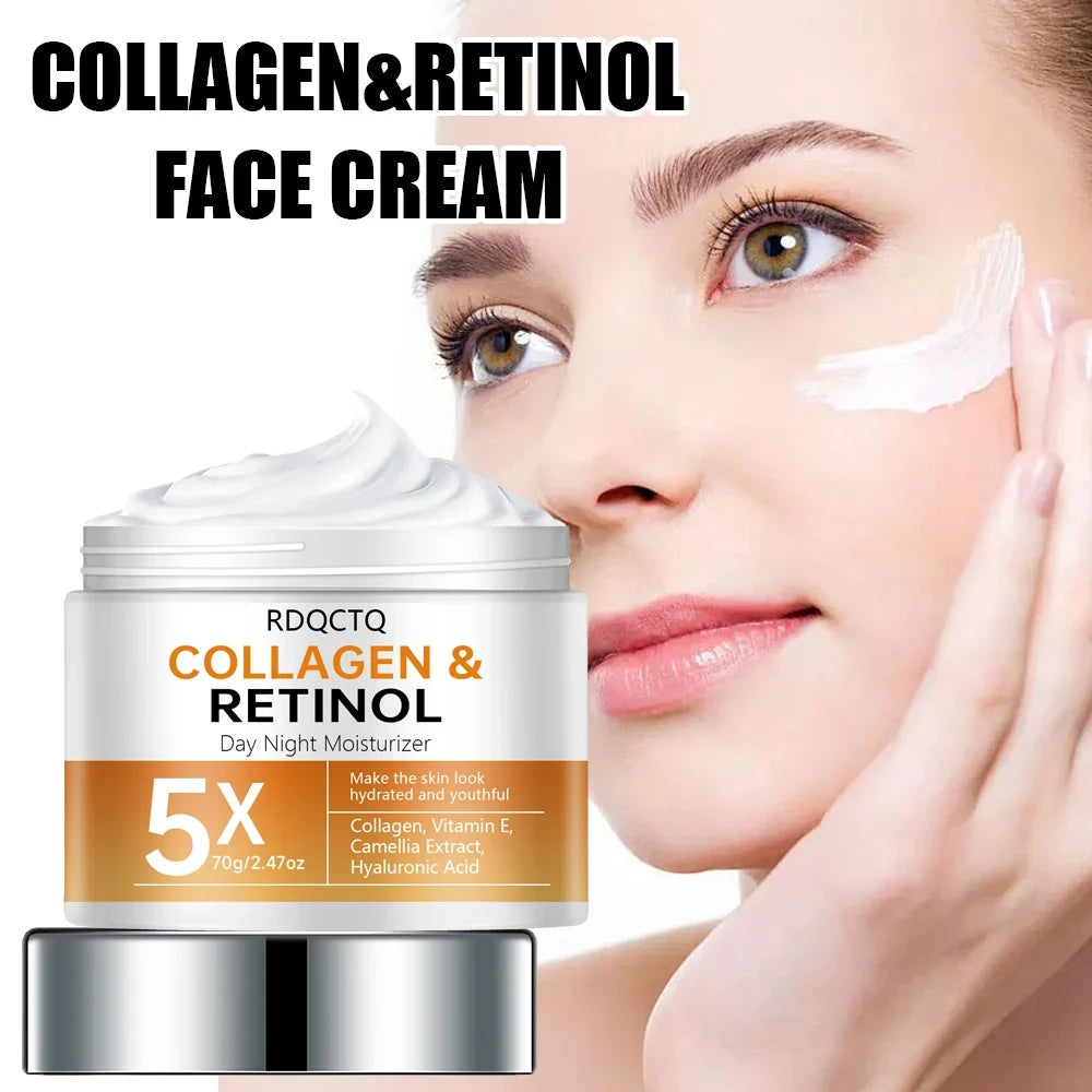 Retinol Collagen Day & Night Cream | Hyaluronic Acid + Vitamin E