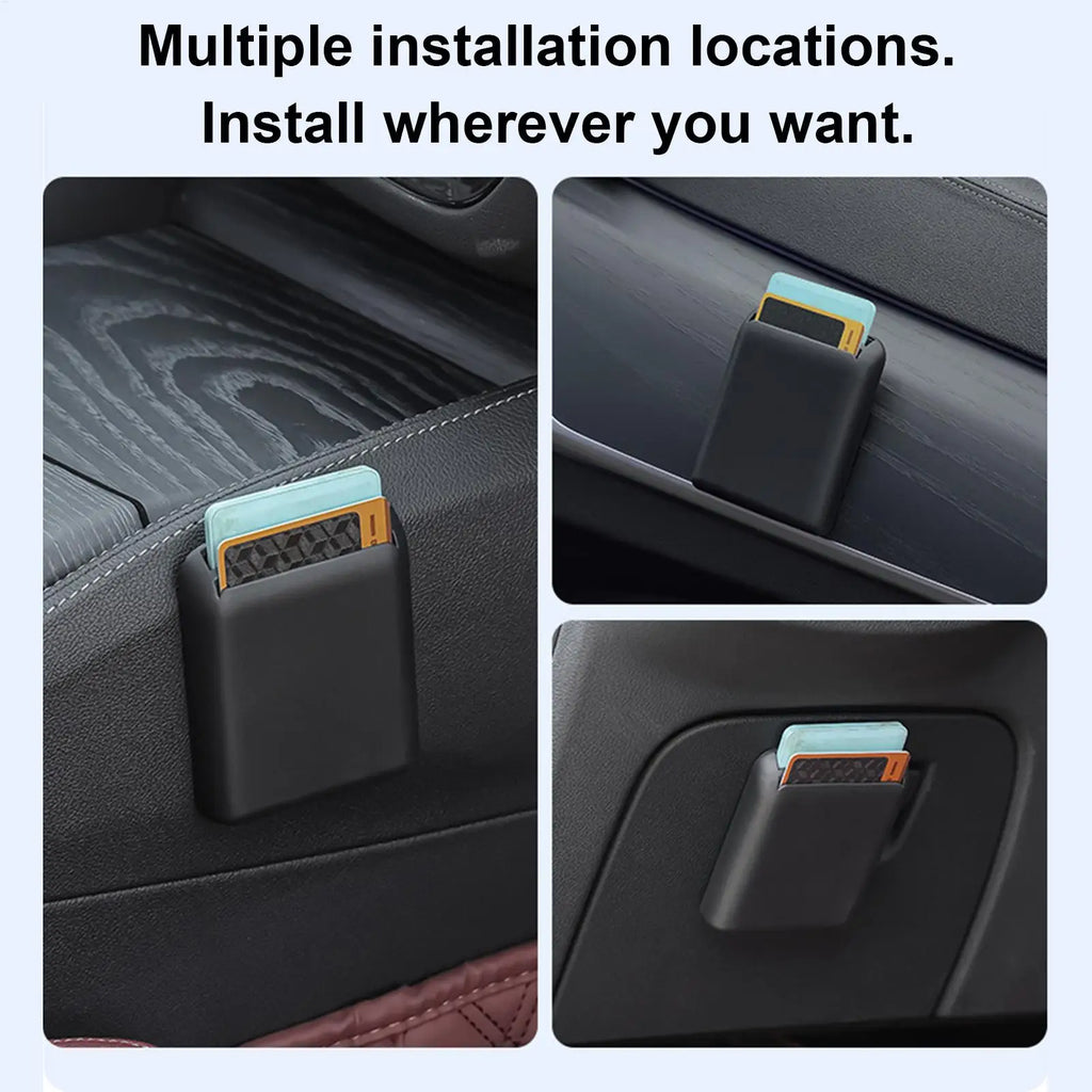 Car Card Organizer – Adhesive Registration Card Holder