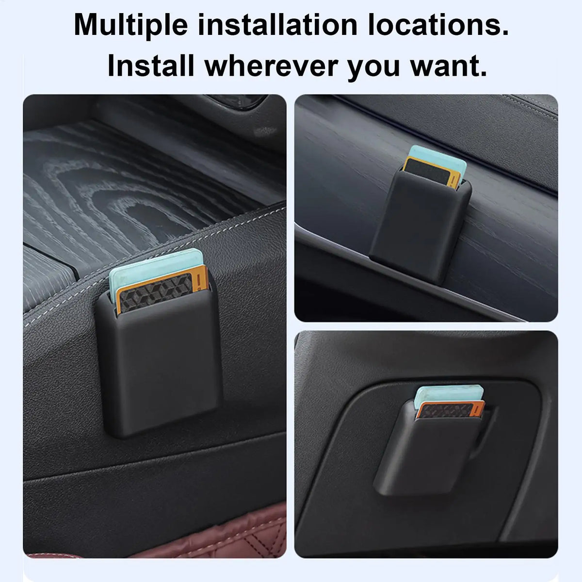 Car Card Organizer – Adhesive Registration Card Holder