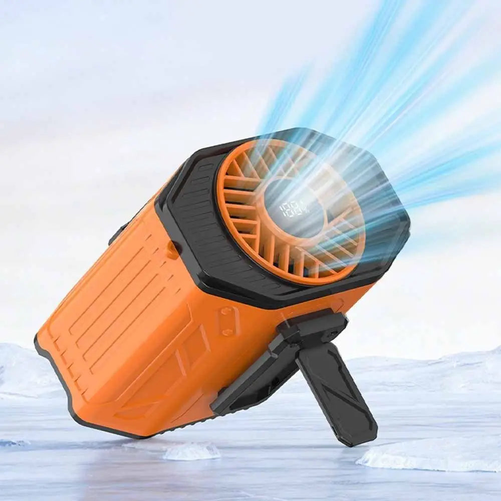 Rechargeable Waist Clip Fan – 100-Speed Wearable Neck & Belt Fan