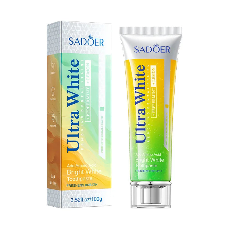 Lemon Mint Whitening Toothpaste | Fresh Breath Brightening 100g