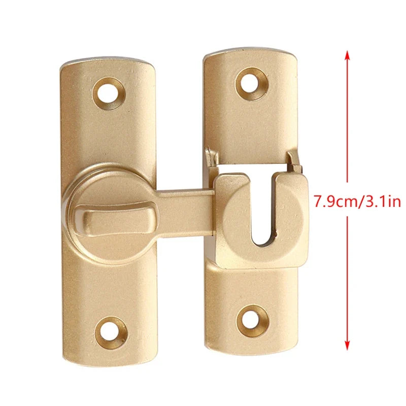 Punch-free Hasp Latch Door Lock Black Cabinet Locks Kids Safety