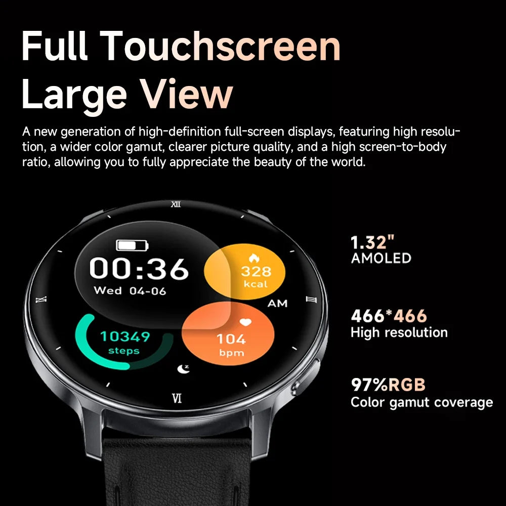 Yoateo Ultra Thin Smart Watch | GPS, AMOLED, Bluetooth, 3ATM