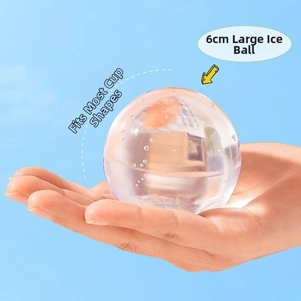 Stackable Silicone Ice Ball Maker Set of 3 – 6cm Whiskey Molds