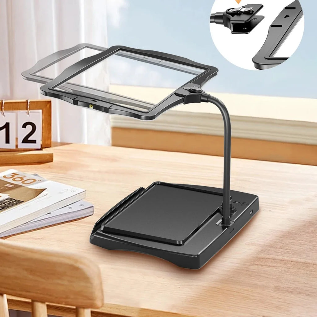 Rechargeable Magnifying Glass – Large Lens & Detachable Light