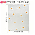 4-Pack EVA Fridge Shelf Liner Pads – Waterproof & Washable