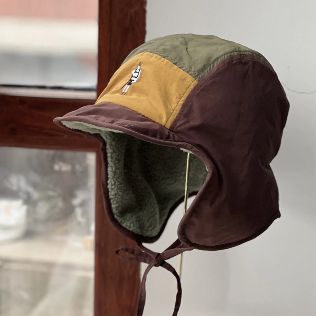 Plush Winter Hat with Earflaps – Windproof Unisex Thermal Cap